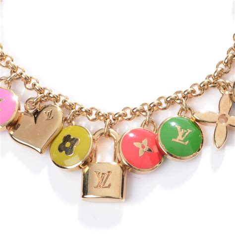 louis vuitton multicolor words charm